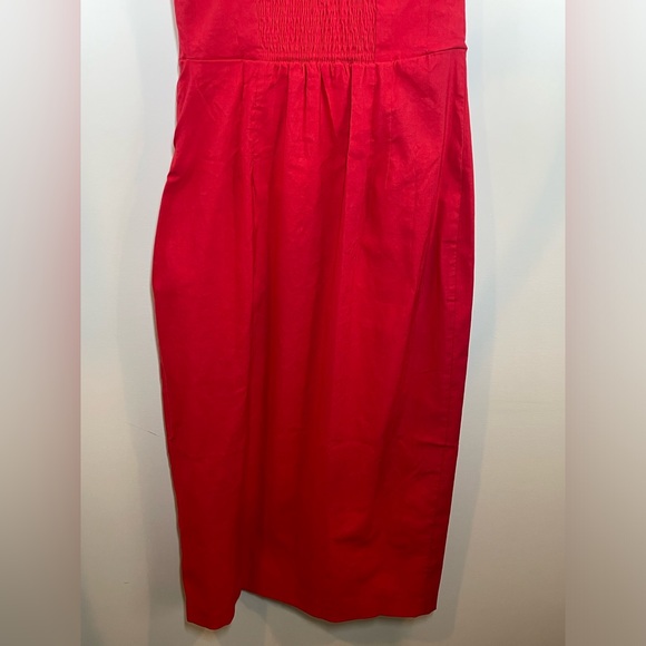 NWT By Anthropologie One-Shoulder Slim Midi Dress in Red Size Medium - Picture 12 of 15